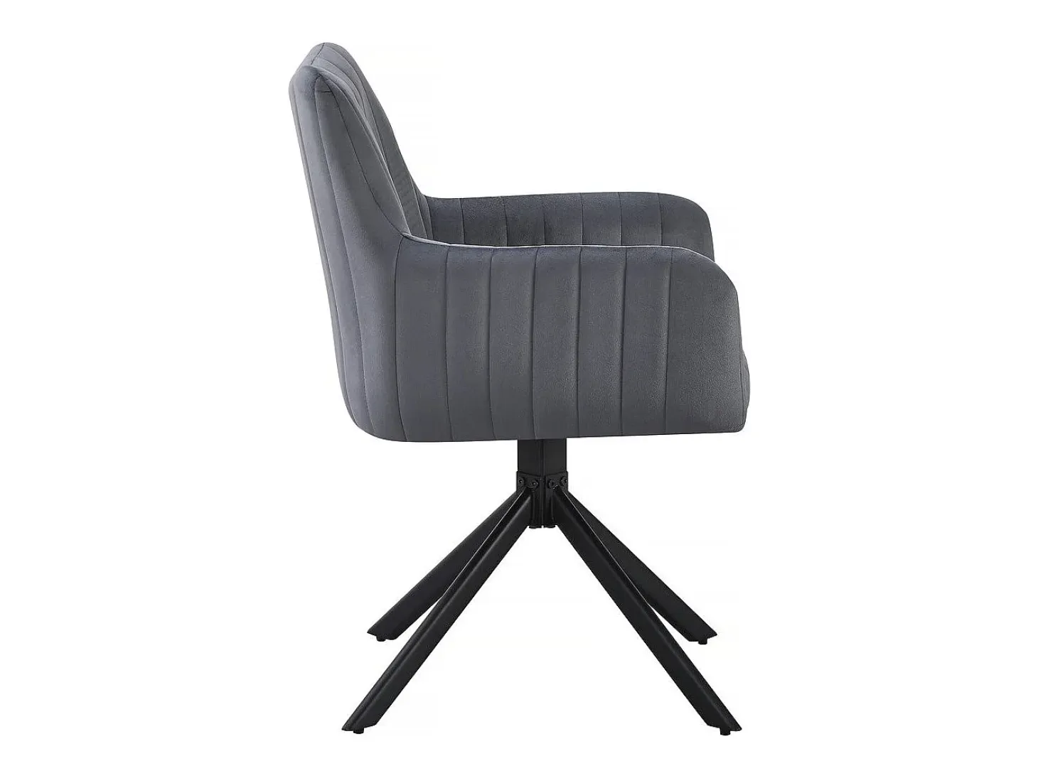 Juego de 2 sillas tapizadas "Pharell" - 60 x 61 x 91 cm - Gris