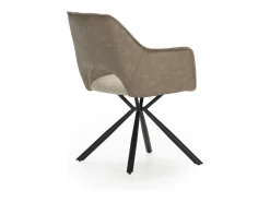 Juego de 2 sillones con patas de metal negro 48x49 h80 cm