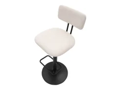 Juego de 2 Taburetes Altos VKH446, Blanco, 41x47,5x85 cm, Kendra Home