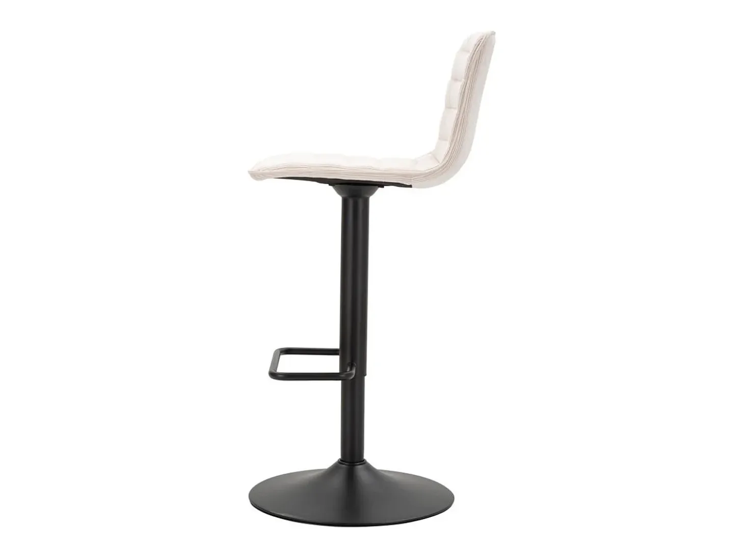 Juego de 2 Taburetes Altos VKH444, Blanco, 43x49,5x85,5 cm, Kendra Home