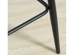 Juego de 2 taburetes de bar modernos, tapizado de terciopelo, patas de acero, pies antideslizantes, hasta 120 kg, 105 cm de alto, color gris