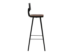 Juego de 4 taburetes de bar de madera maciza recuperada