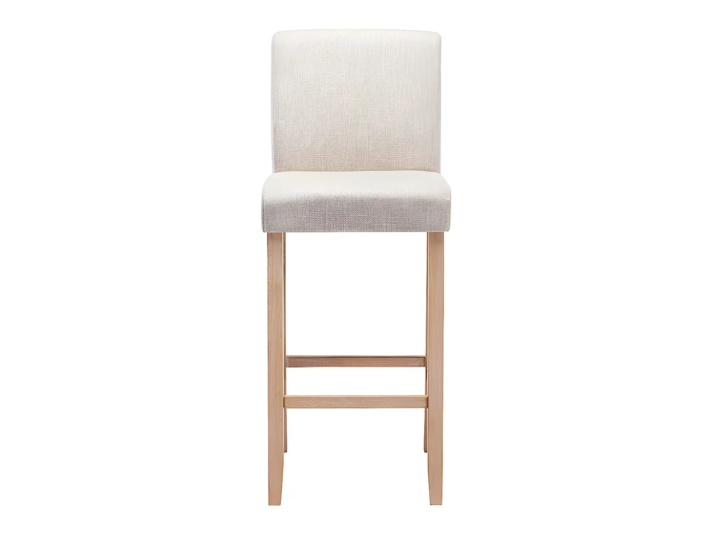 Juego de 2 taburetes de bar - Tela - Beige - ROVIGO