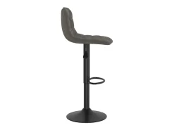 Juego de 2 taburetes de bar de terciopelo gris oscuro