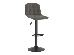Juego de 2 taburetes de bar de terciopelo gris oscuro