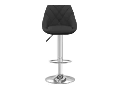 Juego de 2 taburetes de bar de terciopelo negro