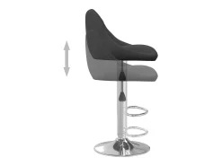 Juego de 2 taburetes de bar de terciopelo negro