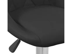 Juego de 2 taburetes de bar de terciopelo negro