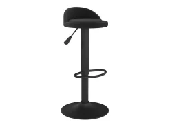 Juego de 2 taburetes de bar de terciopelo negro