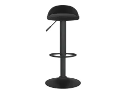 Juego de 2 taburetes de bar de terciopelo negro