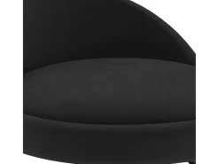 Juego de 2 taburetes de bar de terciopelo negro