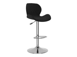 Juego de 2 taburetes de bar de terciopelo negro