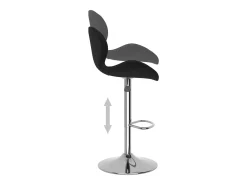 Juego de 2 taburetes de bar de terciopelo negro