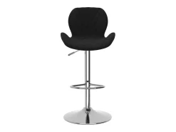 Juego de 2 taburetes de bar de terciopelo negro