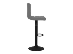 Juego de 2 taburetes de bar de terciopelo gris oscuro