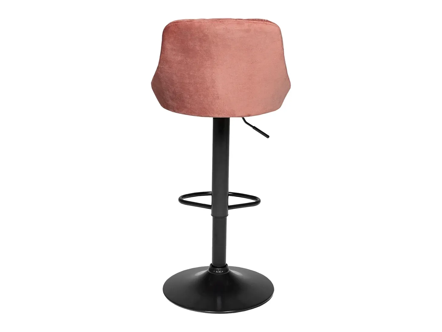 Juego de 2 taburetes de bar de terciopelo rosa ROBIN