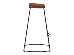 Juego de 2 taburetes de bar Gavin 50x40x78cm madera maciza de mango