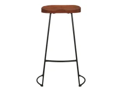 Juego de 2 taburetes de bar Gavin 50x40x78cm madera maciza de mango