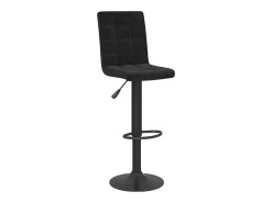 Juego de 2 taburetes de bar de terciopelo negro