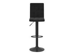 Juego de 2 taburetes de bar de terciopelo negro