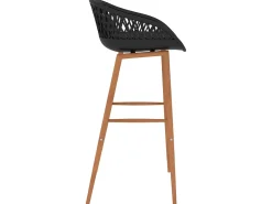 Juego de 2 Taburetes de cocina negro ES89230
