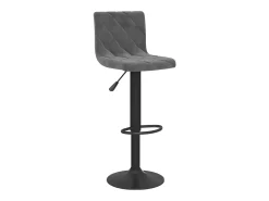 Juego de 2 Taburetes de cocina terciopelo gris oscuro ES68454