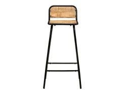 Juego de 2 Taburetes de cocina madera maciza de mango ES83691