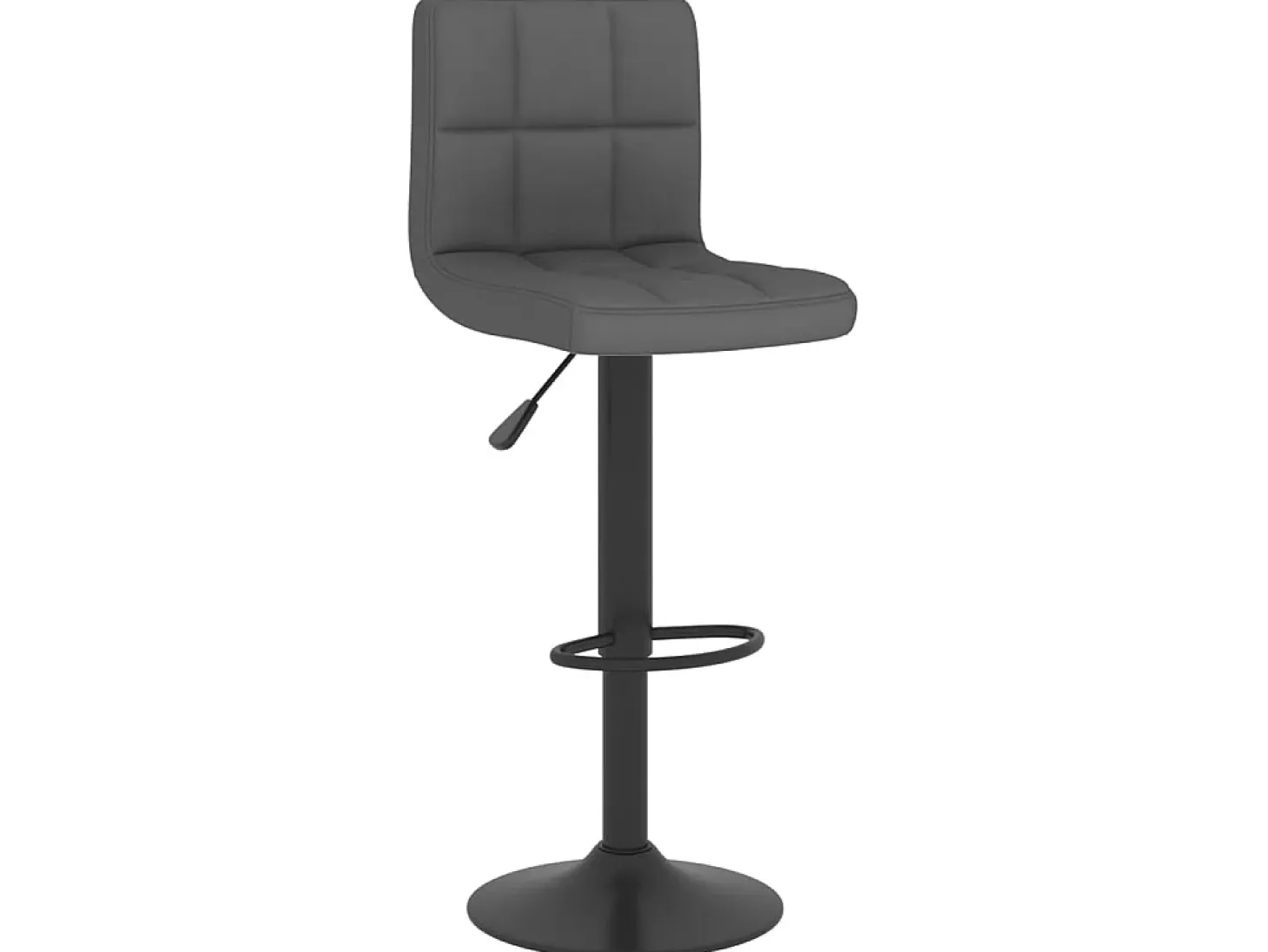 Juego de 2 Taburetes de cocina tela gris oscuro ES83531