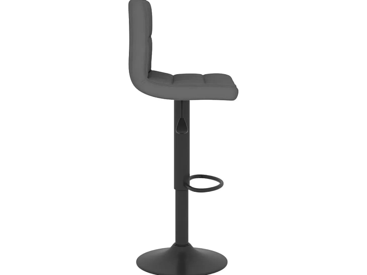 Juego de 2 Taburetes de cocina tela gris oscuro ES83531