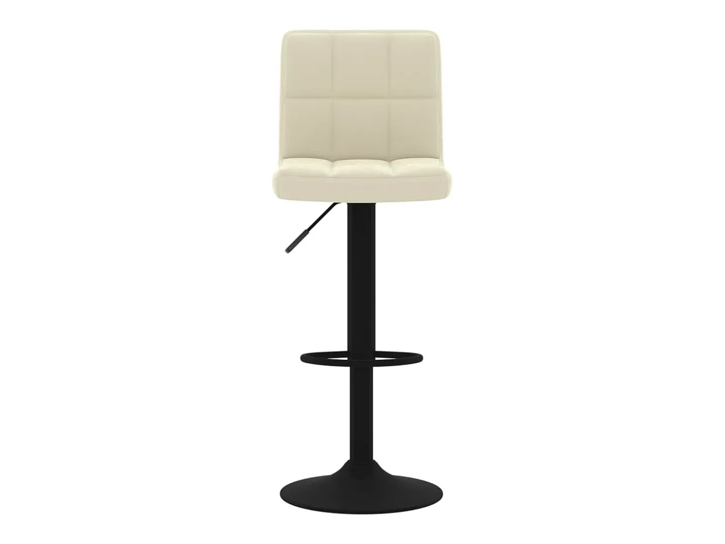Juego de 2 Taburetes de cocina terciopelo crema ES83066