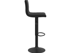 Juego de 2 Taburetes de cocina terciopelo negro ES59698