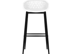 Juego de 4 Taburetes de cocina blanco ES36750