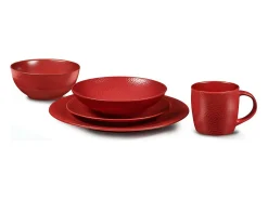 Juego de 6 Tazas de Café y Té Stone Rouge 28 cl por Médard de Noblat
