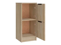 Juego de buffet de 3 piezas de madera de ingeniería de roble Sonoma