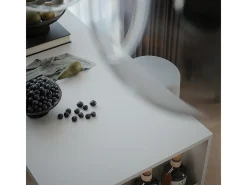 Juego de mesa de bar blanco 57x117x106 repose