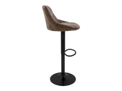 Juego de 4x taburetes de bar marrón sillas con respaldo asientos regulables