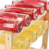 KADAX Botellero de Madera para Vino 20 Botellas Estante para Alcohol