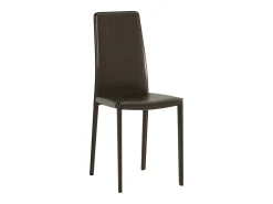 Kitty - Silla de piel sintética marrón (4 piezas)