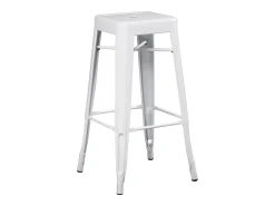Kontoir taburete de acero beige brillante 76 cm-Color Rojo