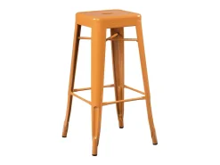 Kontoir taburete de acero beige brillante 76 cm-Color Azul pato