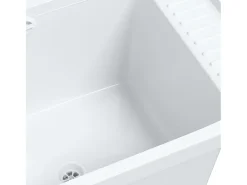 Lavabo de pared blanco 50x35x24 cm resina