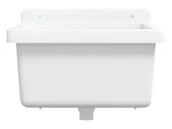 Lavabo de pared blanco 40x40x24 cm resina