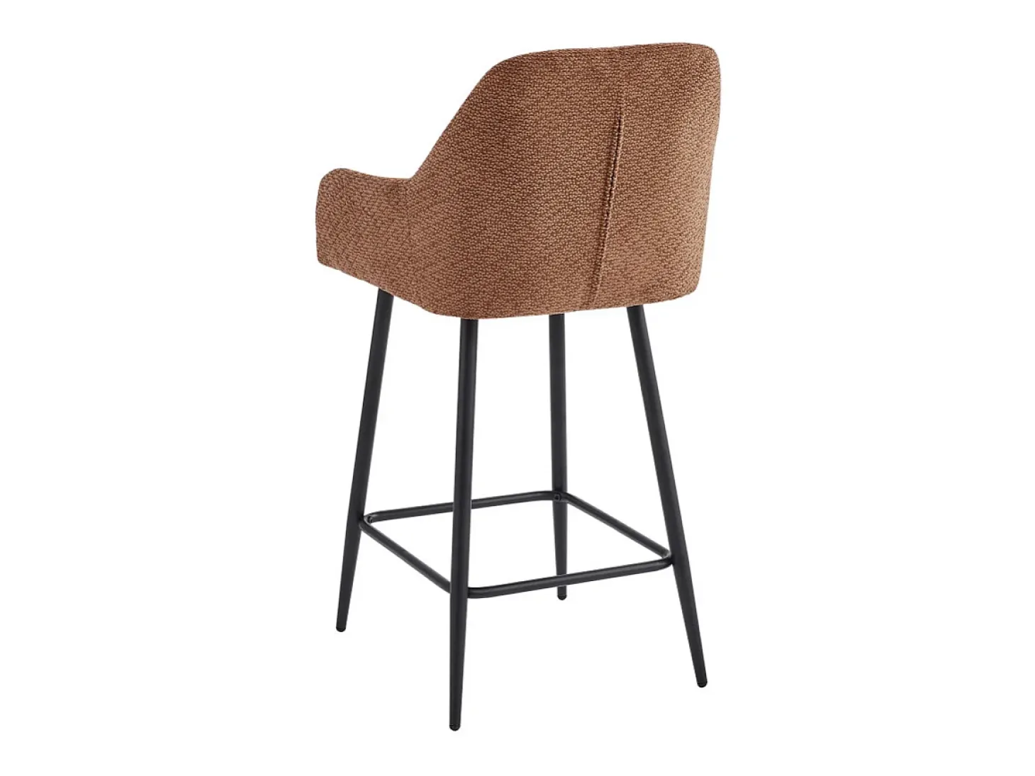 LEA-Silla de bar de tela Ikon Terracotta (x2)