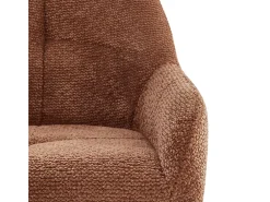 LEA-Silla de bar de tela Ikon Terracotta (x2)