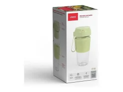 Licuadora portátil de 300 ml y 40 W - Verde matcha y transparente