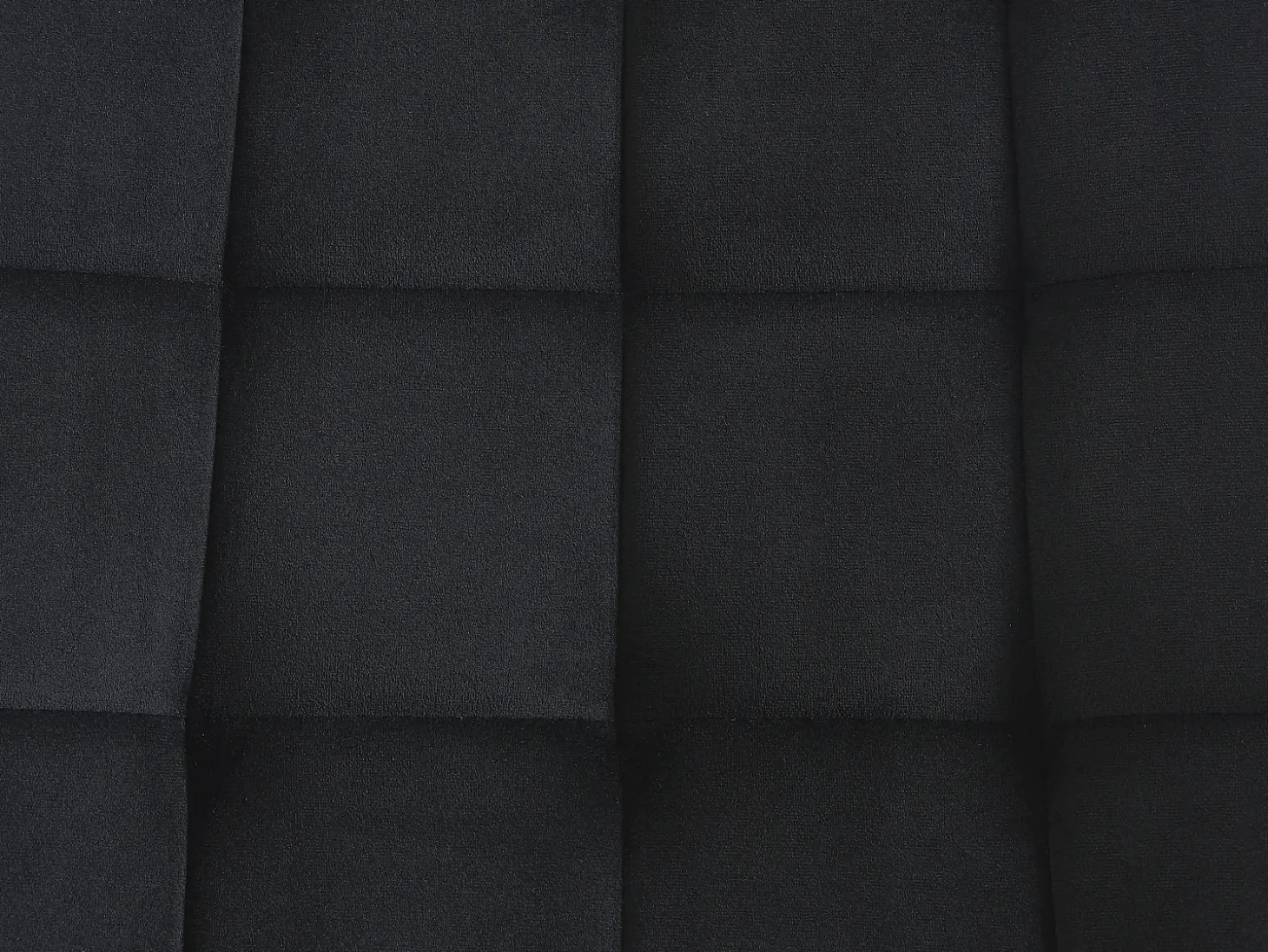 Lote de 6 sillas acolchadas - Terciopelo y metal negro - Negro - OLLUA