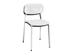 Lote de 4 sillas de cocina apilables Aza – Negro