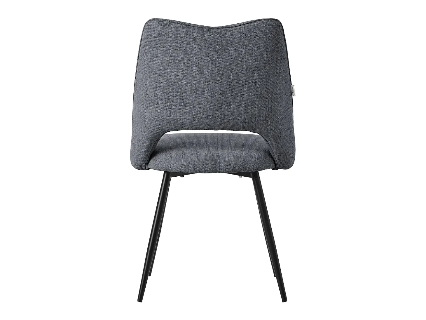 Lote de 2 sillas de comedor silla de cocina silla de salón respaldo tapizado gris
