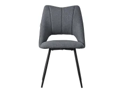 Lote de 2 sillas de comedor silla de cocina silla de salón respaldo tapizado gris