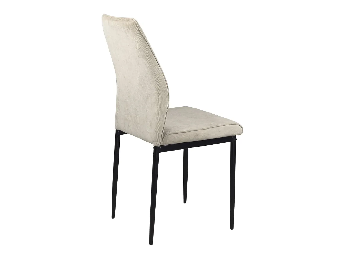 Lote de 4 sillas de comedor Milo – Tejido a rayas beige